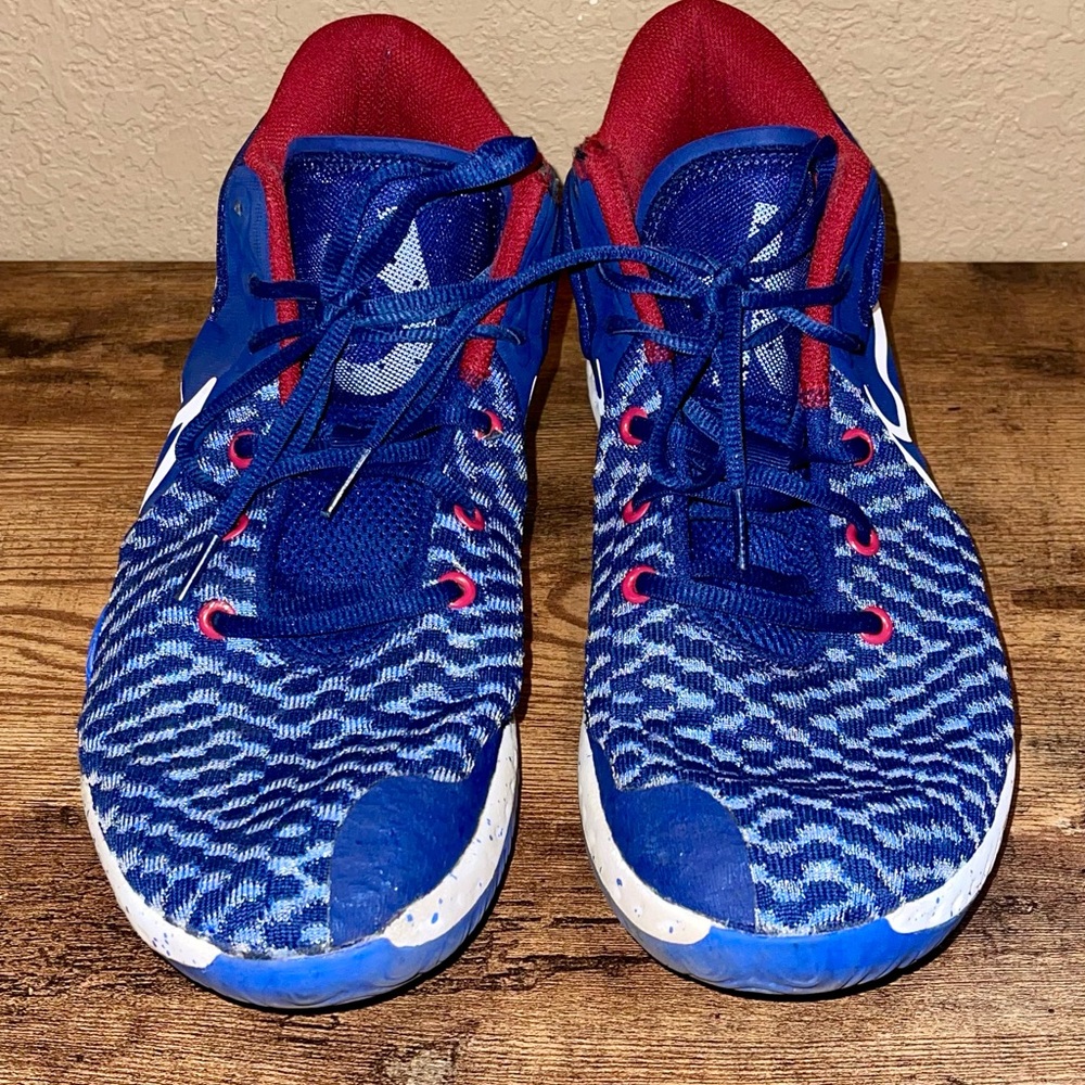 Nike Kevin Durant KD Red and Blue Athletic Shoes